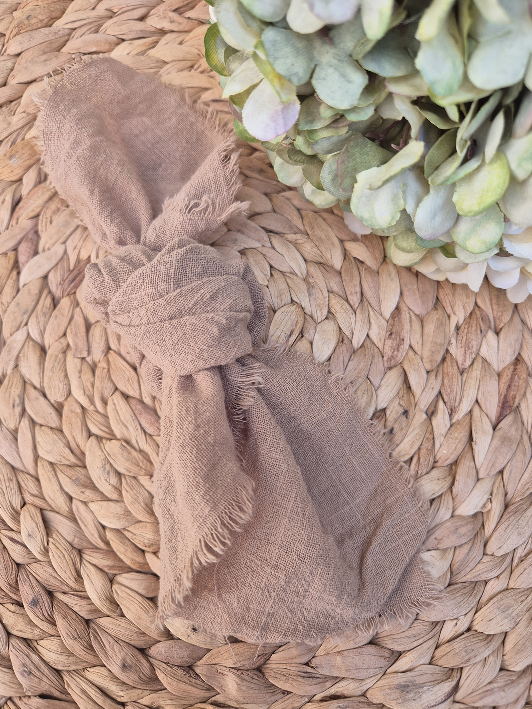 Baumwoll-Servietten | khakibraun 32x32cm