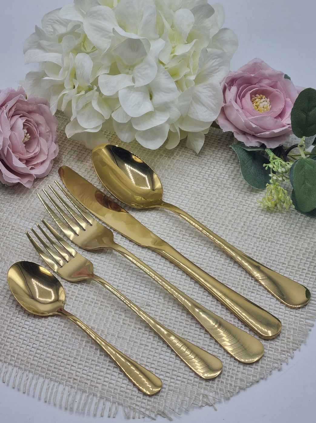 Besteck-Set gold (5-tlg.)