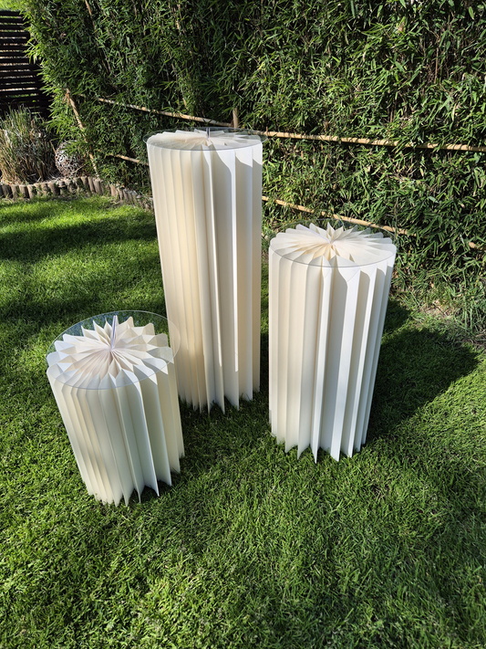 Blumensäulen Paperus | 3er Set