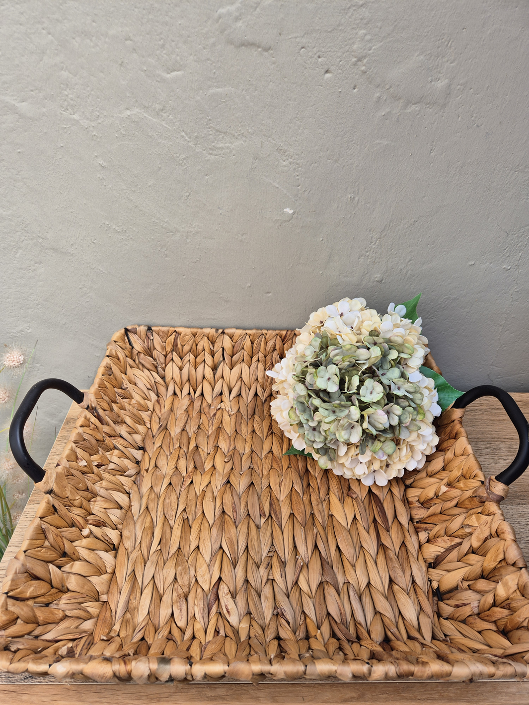 Servierbrett / Korb Boho aus Wasserhyazinthe