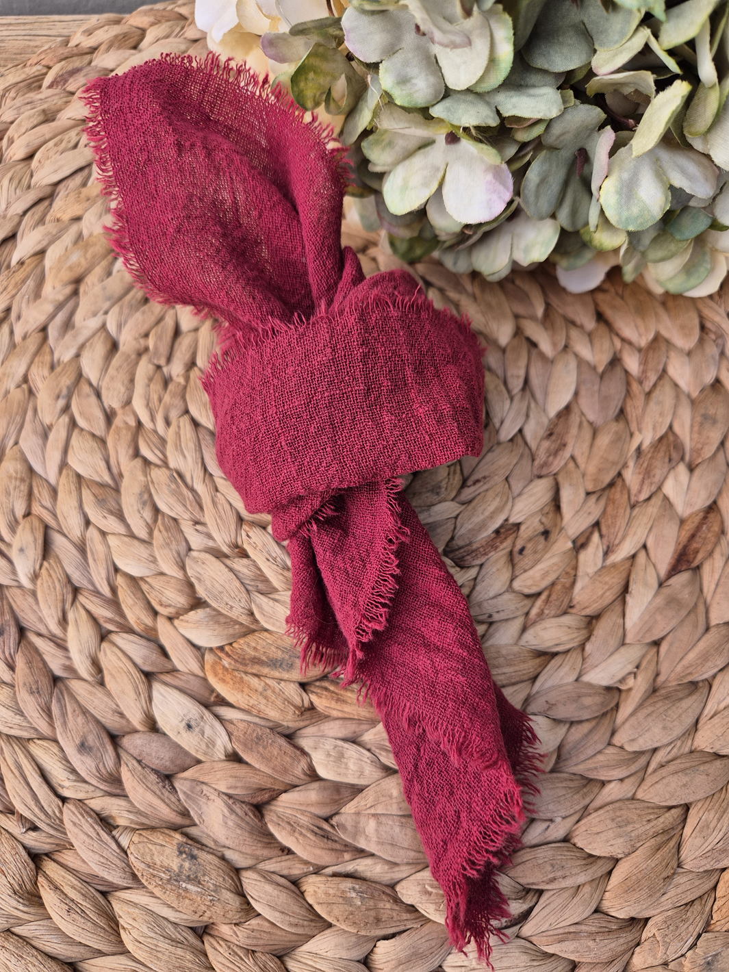 Baumwoll-Servietten | rot