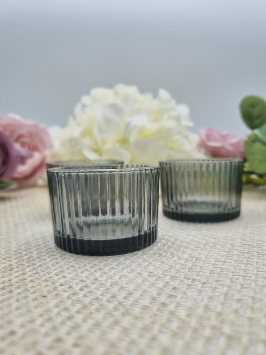 Teelichthalter Eleonore rauchgrau