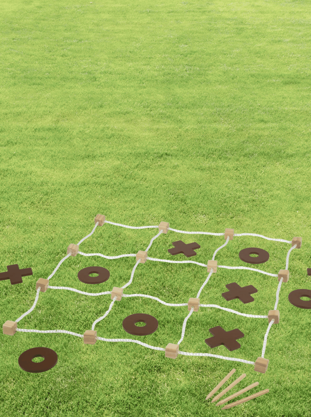 Tic Tac Toe XXL Spiel Garten