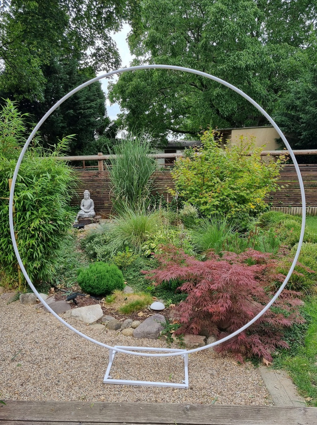 Traubogen rund 2m weiss