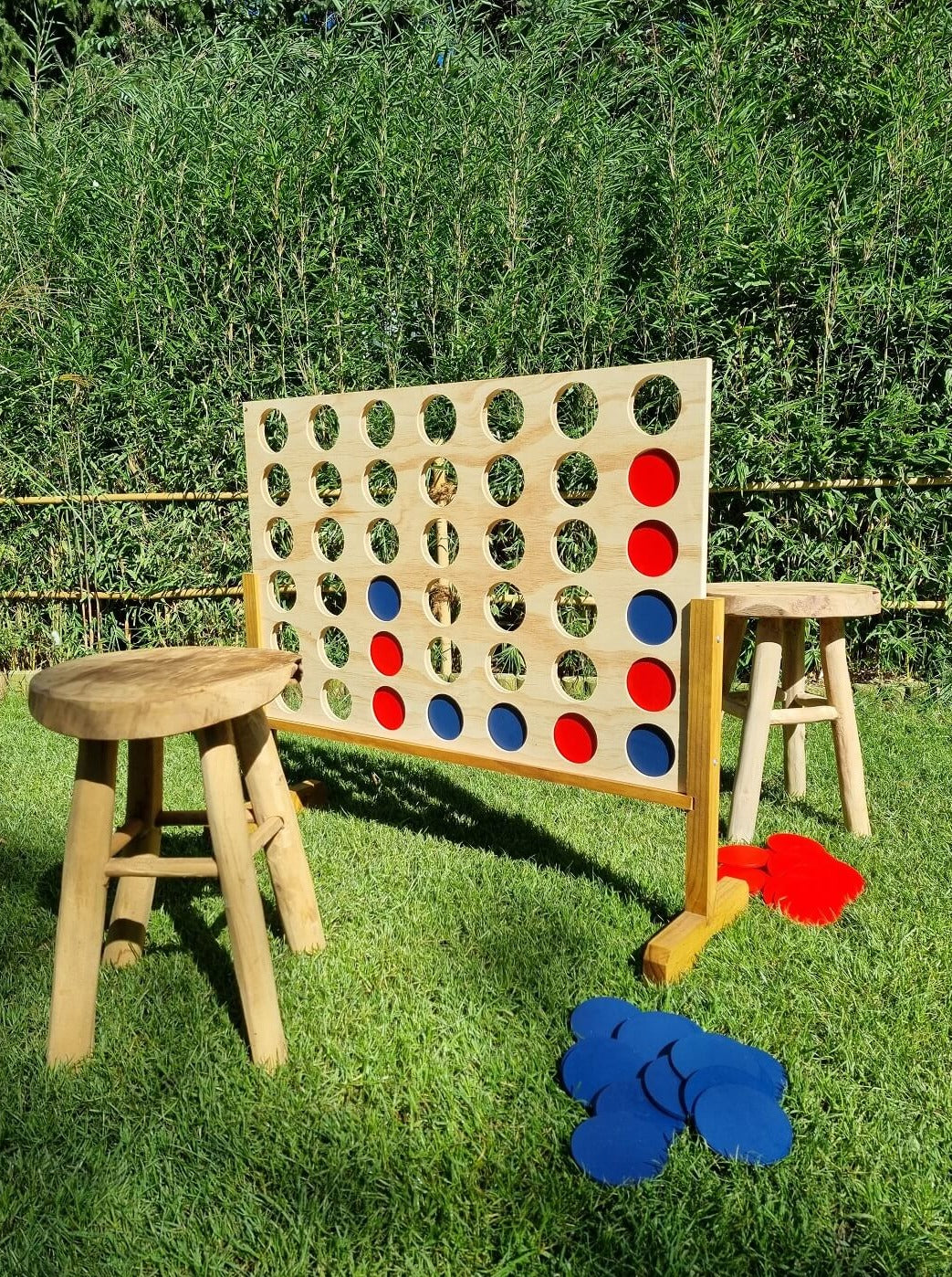 Spiel 4 gewinnt XXL Outdoor Holz