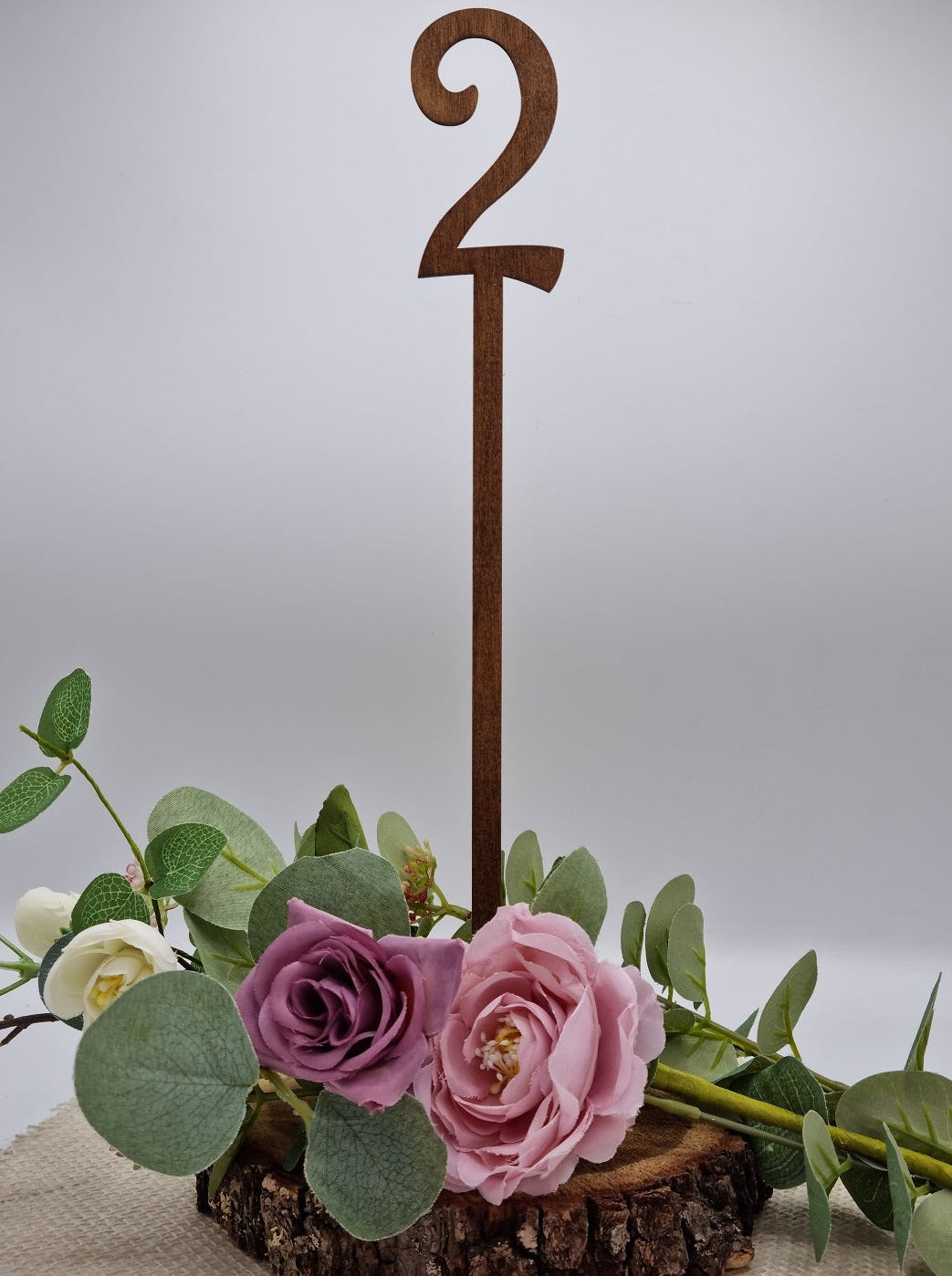 Tischnummern Holzstecker mit Standfuß