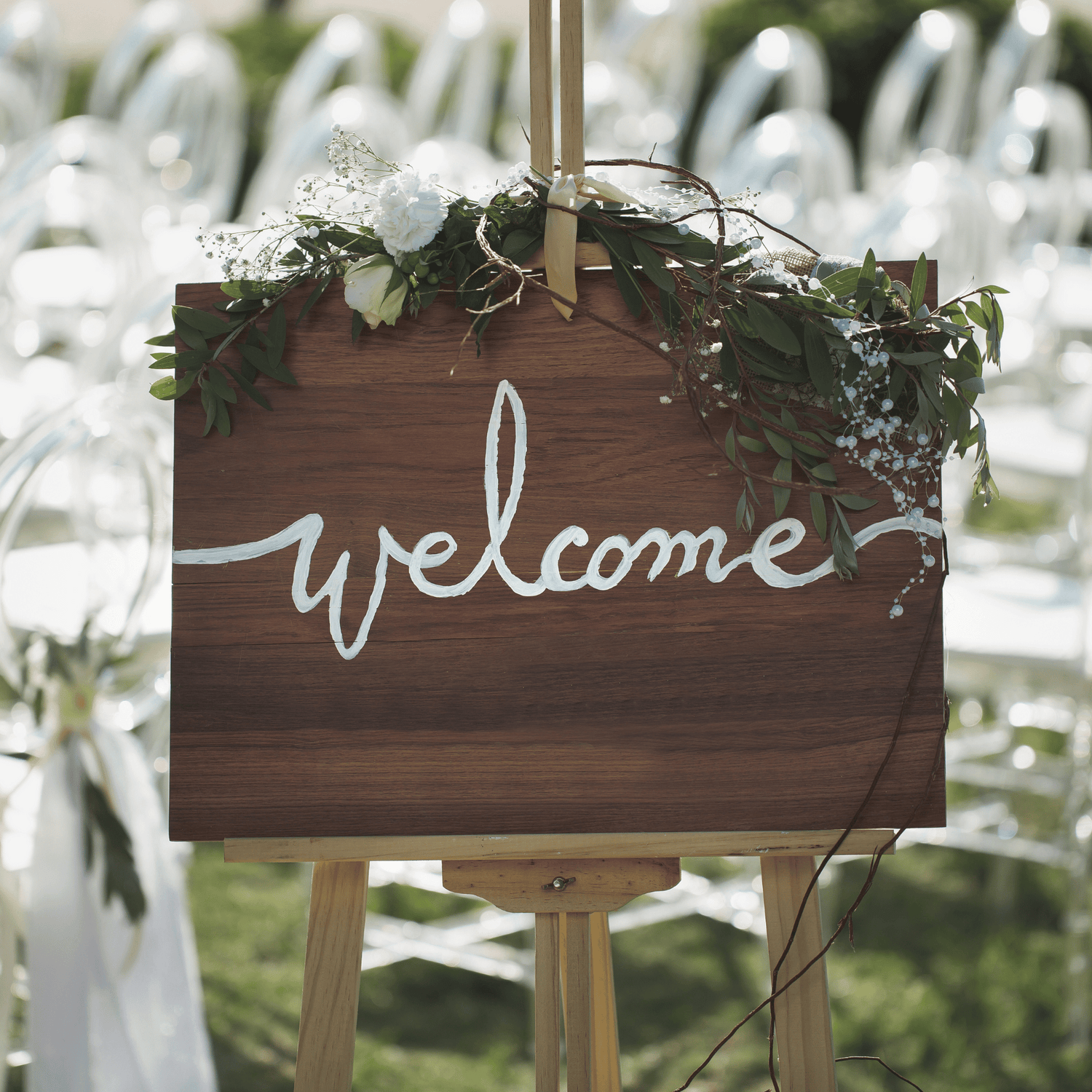 Schilder für die Hochzeit