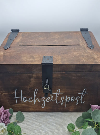 Holzkiste Hochzeitspost