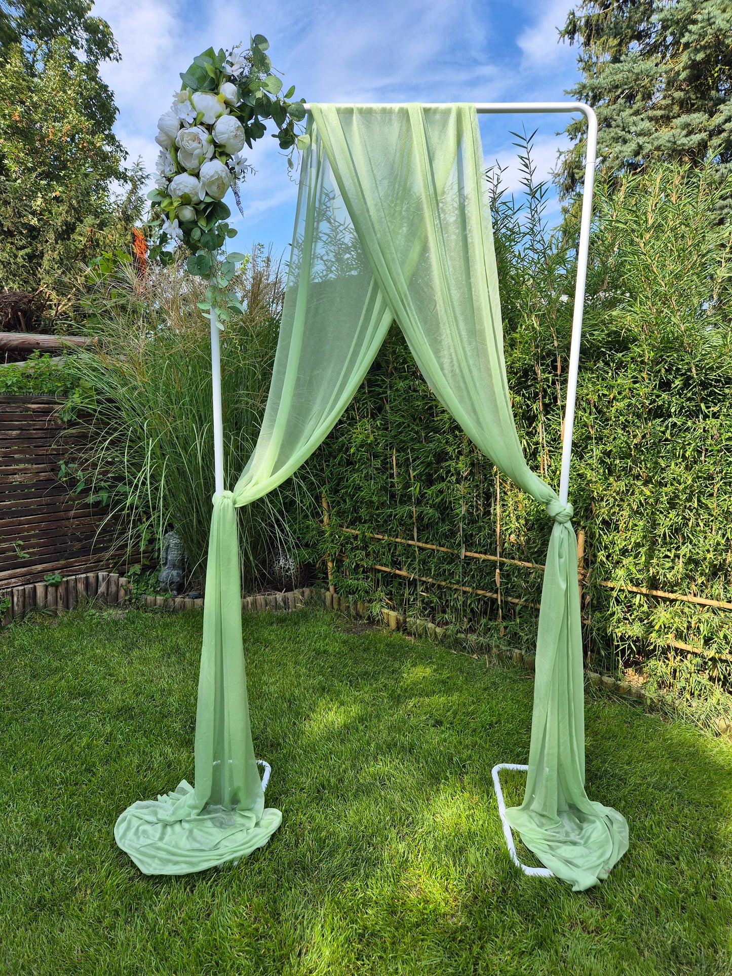 Traubogen 1x2m weiß